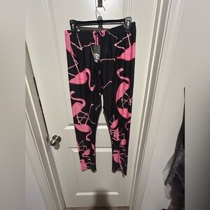 Lily Black Pajamas with Pink Flamingos